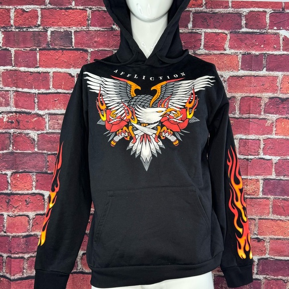Affliction Other - Affliction Black Label Men's Eagle Graphic Hoodie - Black - Size: XL - NWOT